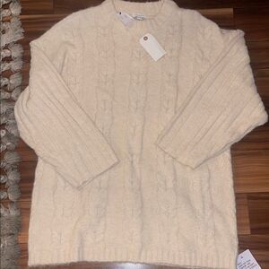 Top shop NWT Cream Cable Knit Sweater
